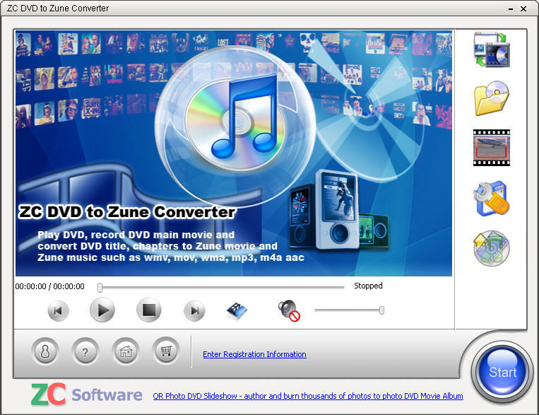 ZC DVD to Zune Converter Screenshot